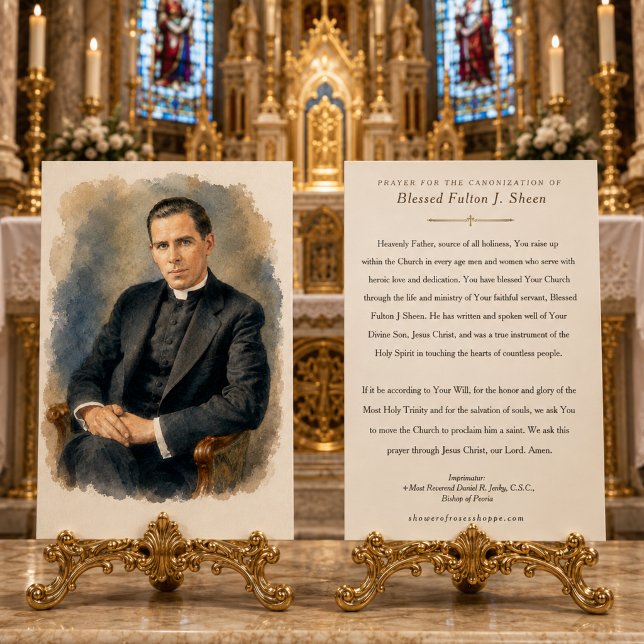 Fulton Sheen Canonization Prayer  Card (Creator Uploaded)