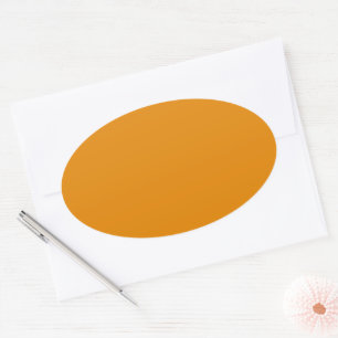 Fulvous Color Oval Sticker