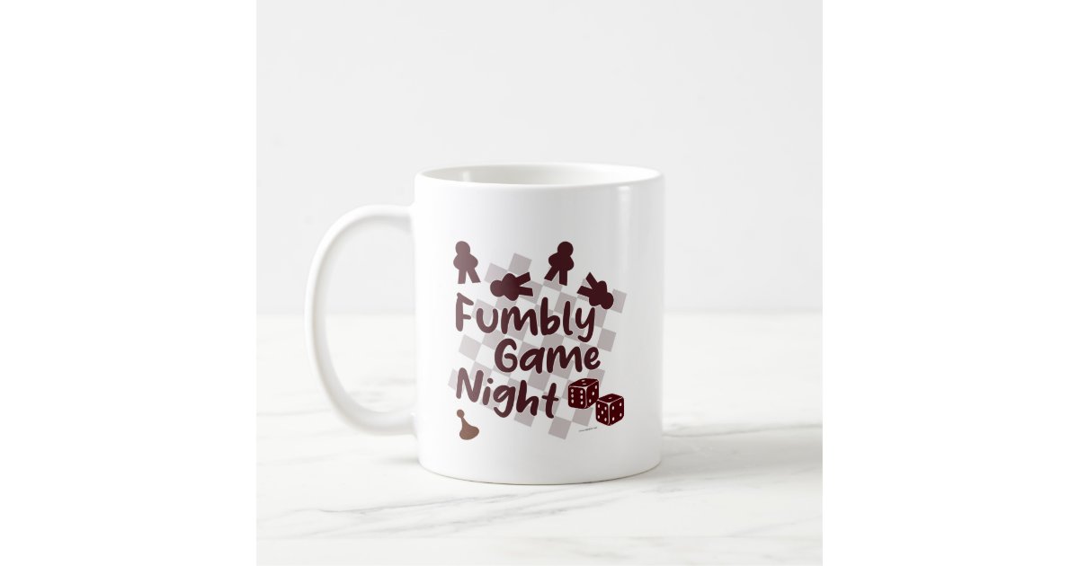 Fumbly Fumbly Family Game Night Humor Design Coffee Mug | Zazzle