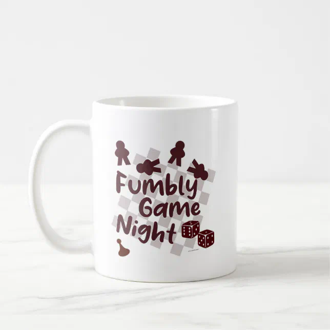 Fumbly Fumbly Family Game Night Humor Design Coffee Mug | Zazzle