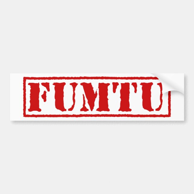 FUMTU BUMPER STICKER (Front)