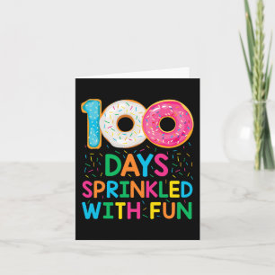 Fun 100 Days Sprinkled with Fun Donut School Teach Card