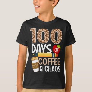 Fun 100th Day Of School Teacher 100 Days Of Coffee T-Shirt