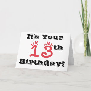 Funny 13th Birthday Cards | Zazzle