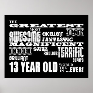 13th Birthday Posters &amp; Prints | Zazzle