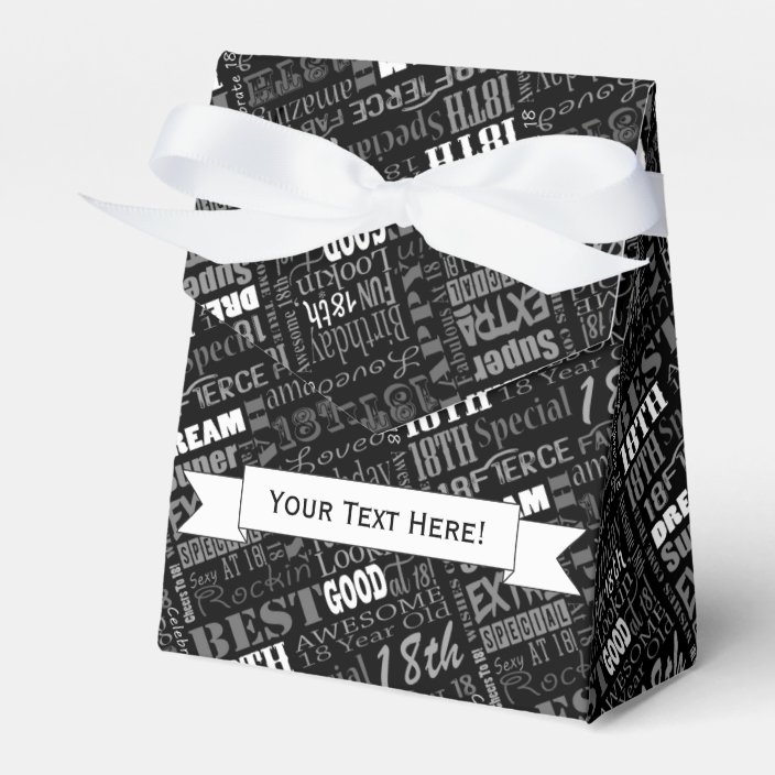 Fun 18th Birthday Party Favors Personalized Favor Box
