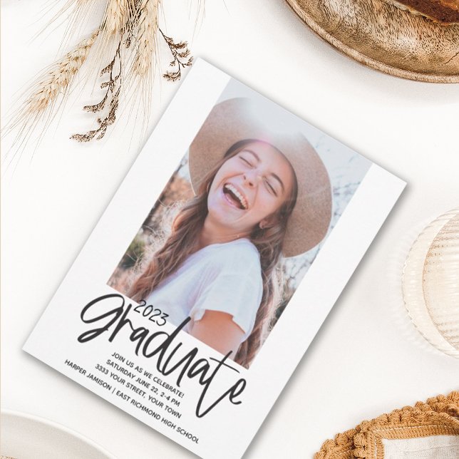 Fun 2023 Graduation Party Photo Invitation (Creator Uploaded)