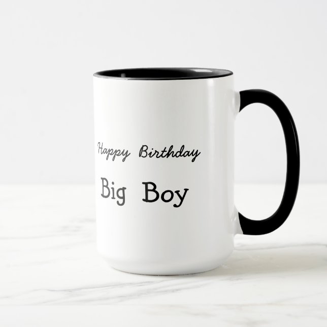 Fun 21 Happy Birthday  Big Boy Gift Mug (Right)