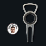 Fun 21st Birthday CUSTOM TEXT Photo Divot Tool<br><div class="desc">Fun birthday photo golf divot tool in a retro modern cutout photo design. The year is customizable to suit any birthday year, whether it be your 21st, 30th, 40th, 50th or 60th birthday party! To get the cutout effect please use a png file with the background already cut out. If...</div>