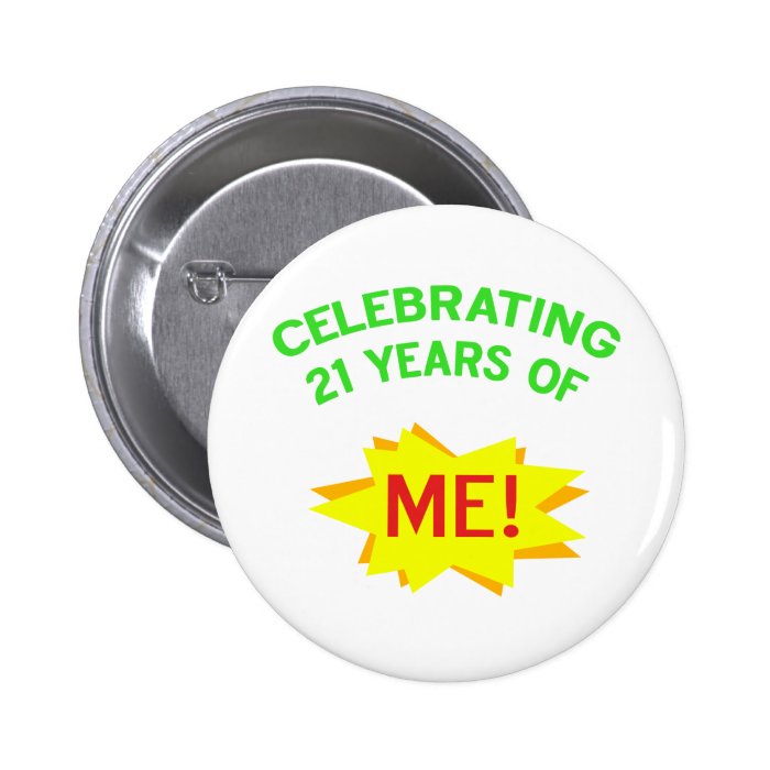 Fun 21st Birthday Gift Idea Buttons