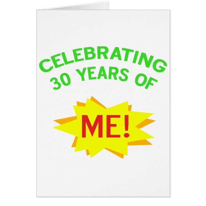 Fun 30th Birthday Gift Idea Greeting Cards