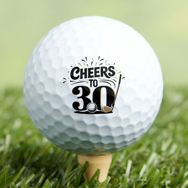 Fun 30th Birthday Golf Balls (Fun 30th Birthday Golf Balls)