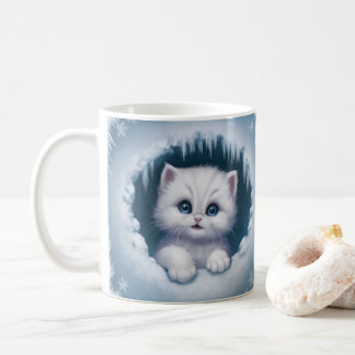 Fun 3D Kitten Mug Wrap - Coffee Cups