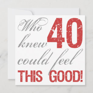Fun 40th Birthday Card