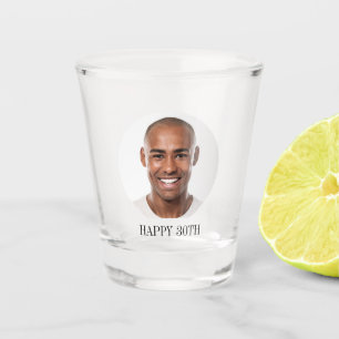 Fun 40th Birthday CUSTOM TEXT Photo Shot Glass