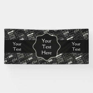 Fun 45th Birthday Party Personalized Monogram Banner