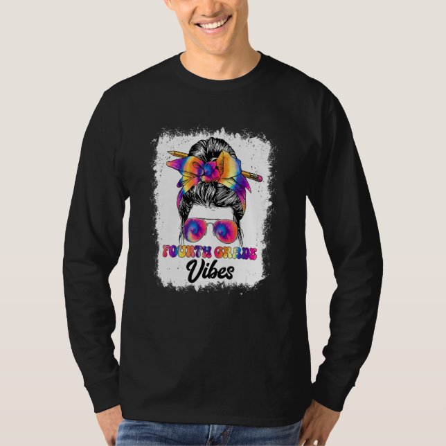 Fun 4th Grade Back To School Kids Girls First Day  T-Shirt (Front)