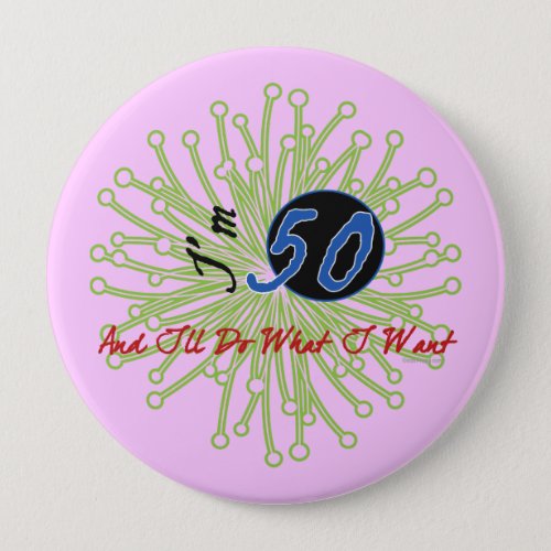 Fun 50th Birthday Party Button