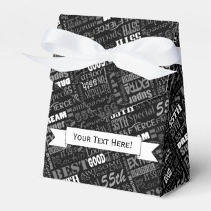 Fun 55th Birthday Party Personalized Monogram Favor Boxes