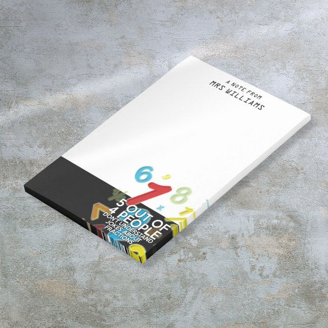 Fun 5 OUT OF 4 PEOPLE Math Joke Post-it Notes (Fun 5 OUT OF 4 PEOPLE Math Joke Post-it Notes)