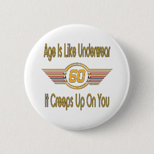 Fun 60th Birthday Gifts Button