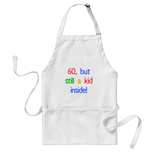 Fun 60th Birthday Humor Adult Apron (Front)