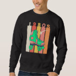 Fun 80s Roller Skates Derby Disco Retro Vintage Pa Sweatshirt