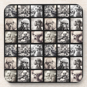 Fun 9 Photo Collage Pictures Beverage Coaster