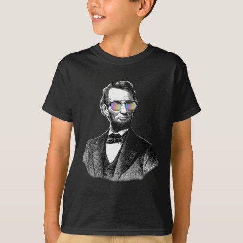 Fun Abraham Lincoln in Shades T_Shirt