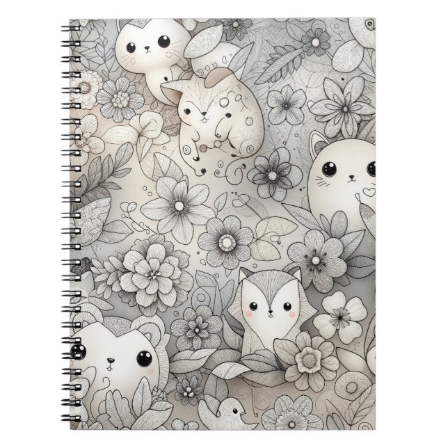 Fun Abstract Animal Collection Notebook (Front)