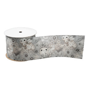 Fun Abstract Animal Collection Satin Ribbon