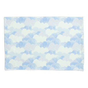 Fun Abstract Modern Rain Cloud Pattern Pillow Case
