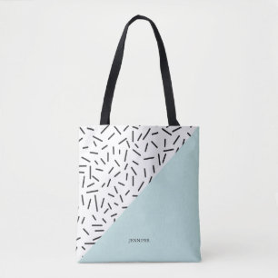 Fun Abstract Pattern Personalized Tote Bag