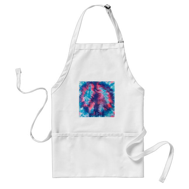 Fun Abstract Pink Purple Blends Peace Sign Aprons (Front)
