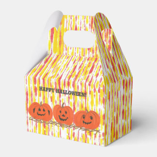 Fun Abstract Pumpkins Happy Halloween Treat Boxes