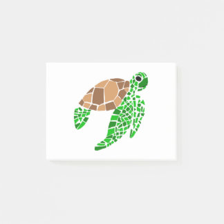 Fun Abstract Sea Turtle Post-it Notes