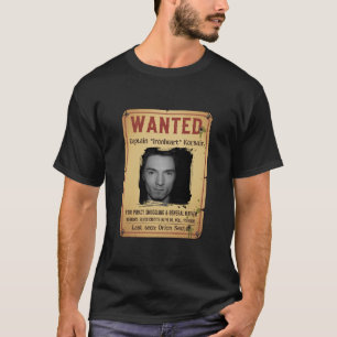 Fun ADD YOUR FACE, TEXT cowboy wanted poster T-Shi T-Shirt