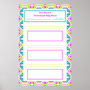 Fun ADHD Girl’s Goal Habit Tracker Chart Download