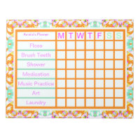 Fun ADHD Girl’s Women’s Weekly Reminder Planner