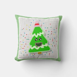 Fun Adorable Kawaii Christmas Tree Cartoon