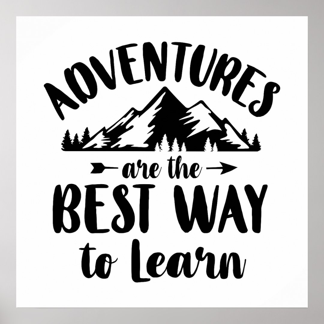 Fun adventure word art poster | Zazzle
