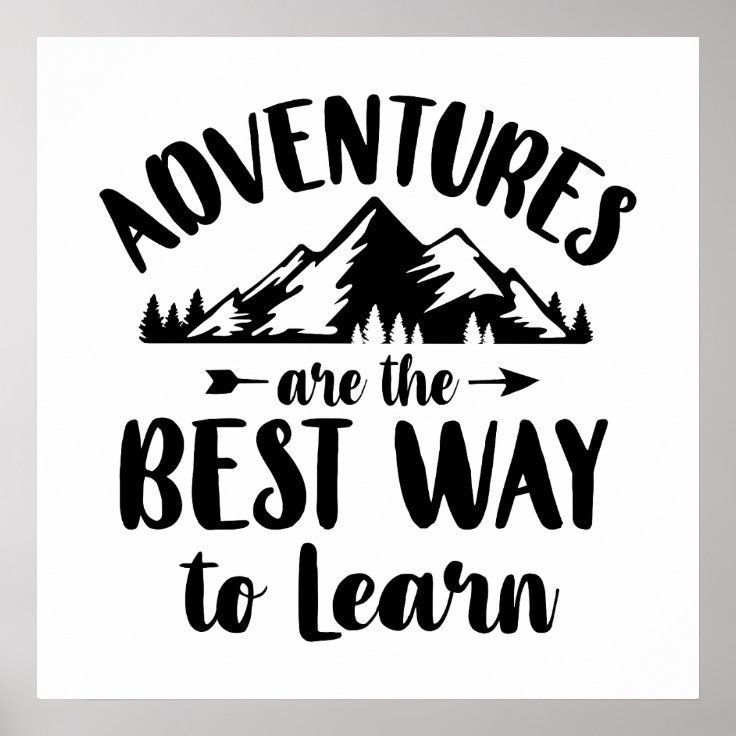 Fun adventure word art poster | Zazzle