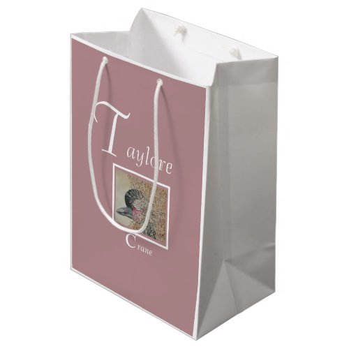 Fun African Crane Medium Gift Bag