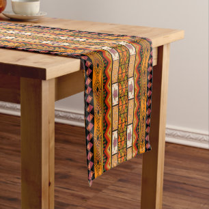 Fun African Tribal home pattern table runner