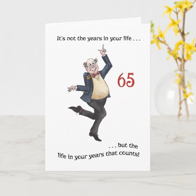 Fun Age-specific 65th Birthday Card for a Man | Zazzle fun-age-specific-65th-birthday-card-for-a-man-zazzle