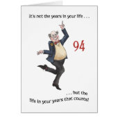 Fun Age-specific 94th Birthday Card for a Man (Front)