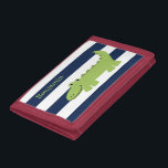 Fun Alligator Kids Trifold Wallet<br><div class="desc">Fun alligator illustration design that can be personalized with your child's name or a custom message.</div>