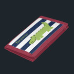 Fun Alligator Kids Trifold Wallet<br><div class="desc">Fun alligator illustration design that can be personalized with your child's name or a custom message.</div>
