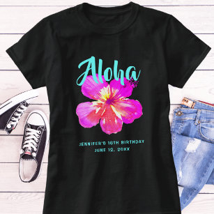Hawaiian Birthday T-Shirts & T-Shirt Designs