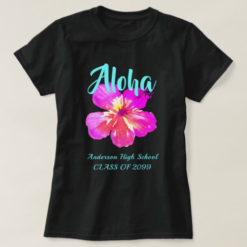 Fun Aloha Tropical Luau Party Graduation  T_Shirt